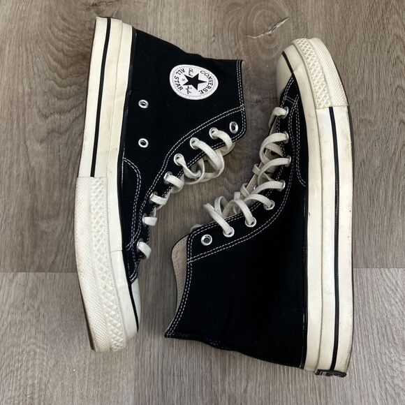 Converse Chuck Taylor All Star 70 Shoes High Top M9.5 W11.5 Black Sneakers - Picture 12 of 13